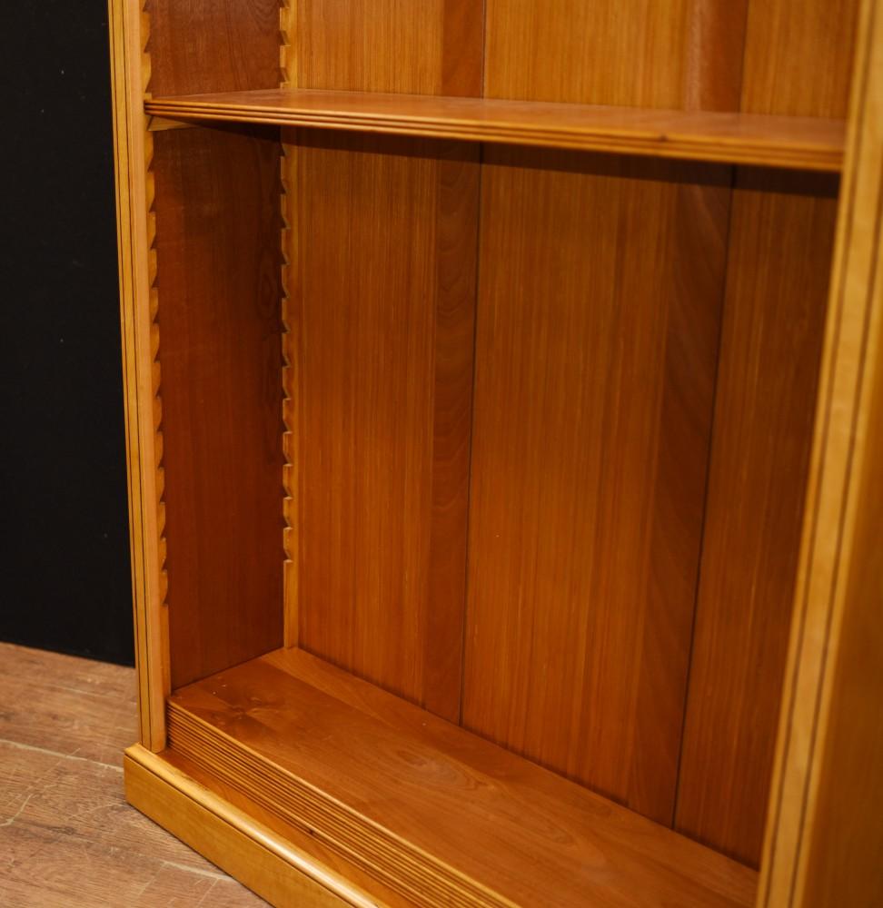 Pair Regency Bookcases - Open Sheraton Satinwood 7 ft English 2