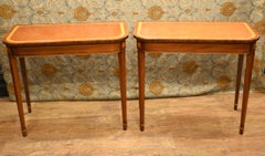 Paar Regency Konsolentische Mahagoni E End Hall Tisch