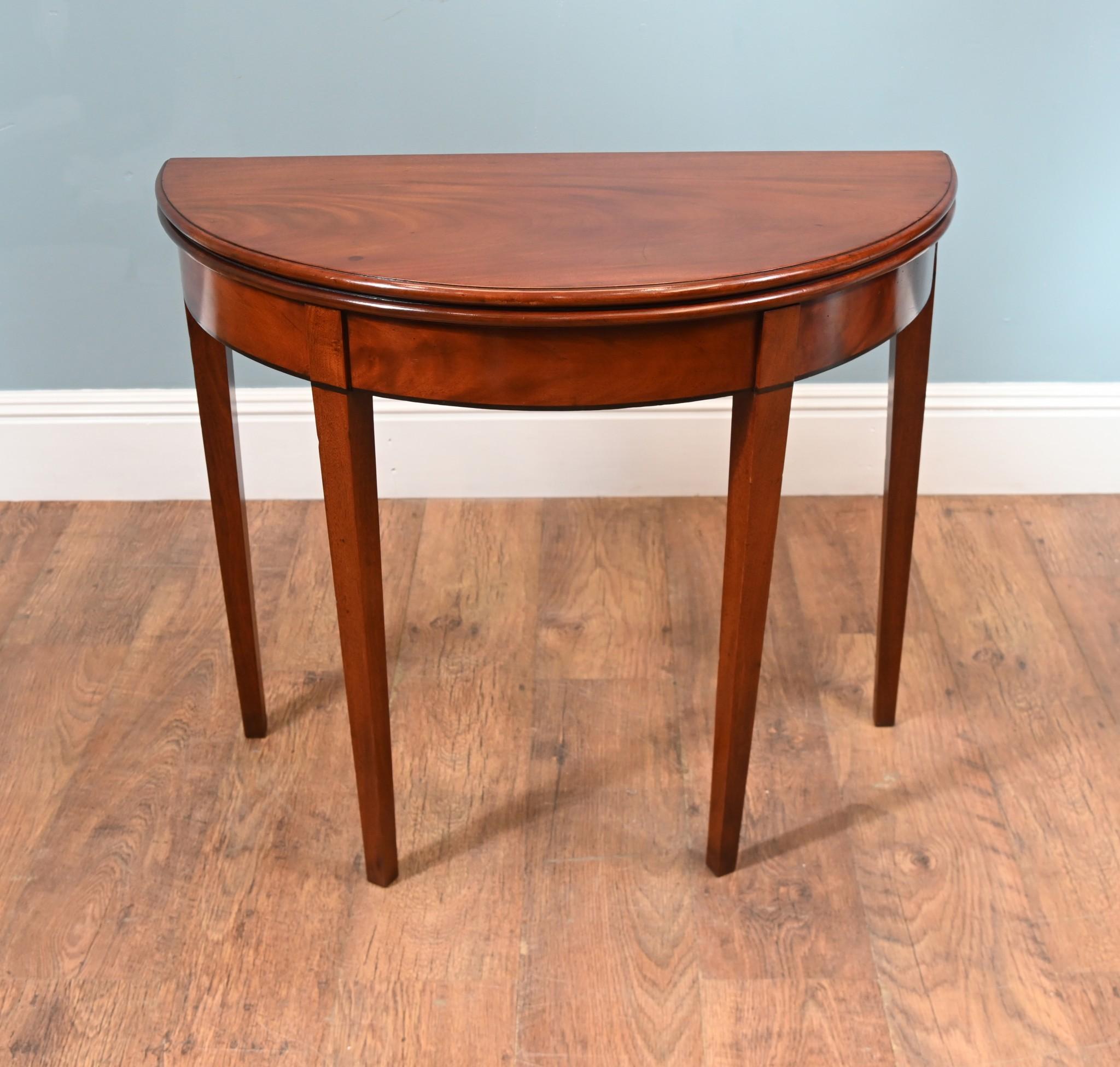 Pair Regency Console Tables Pie Crust Mahogany 1820 For Sale 6