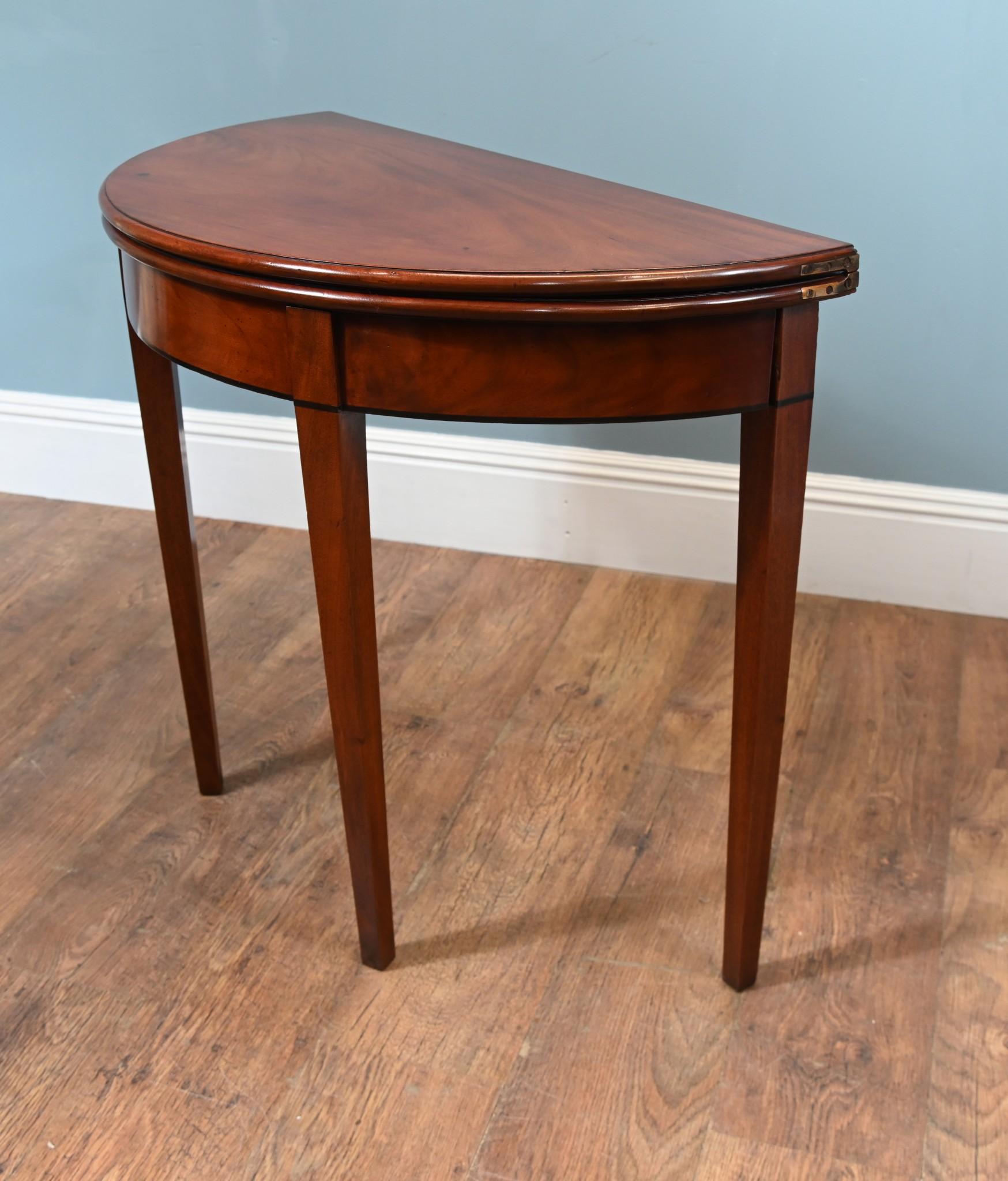 Pair Regency Console Tables Pie Crust Mahogany 1820 For Sale 2