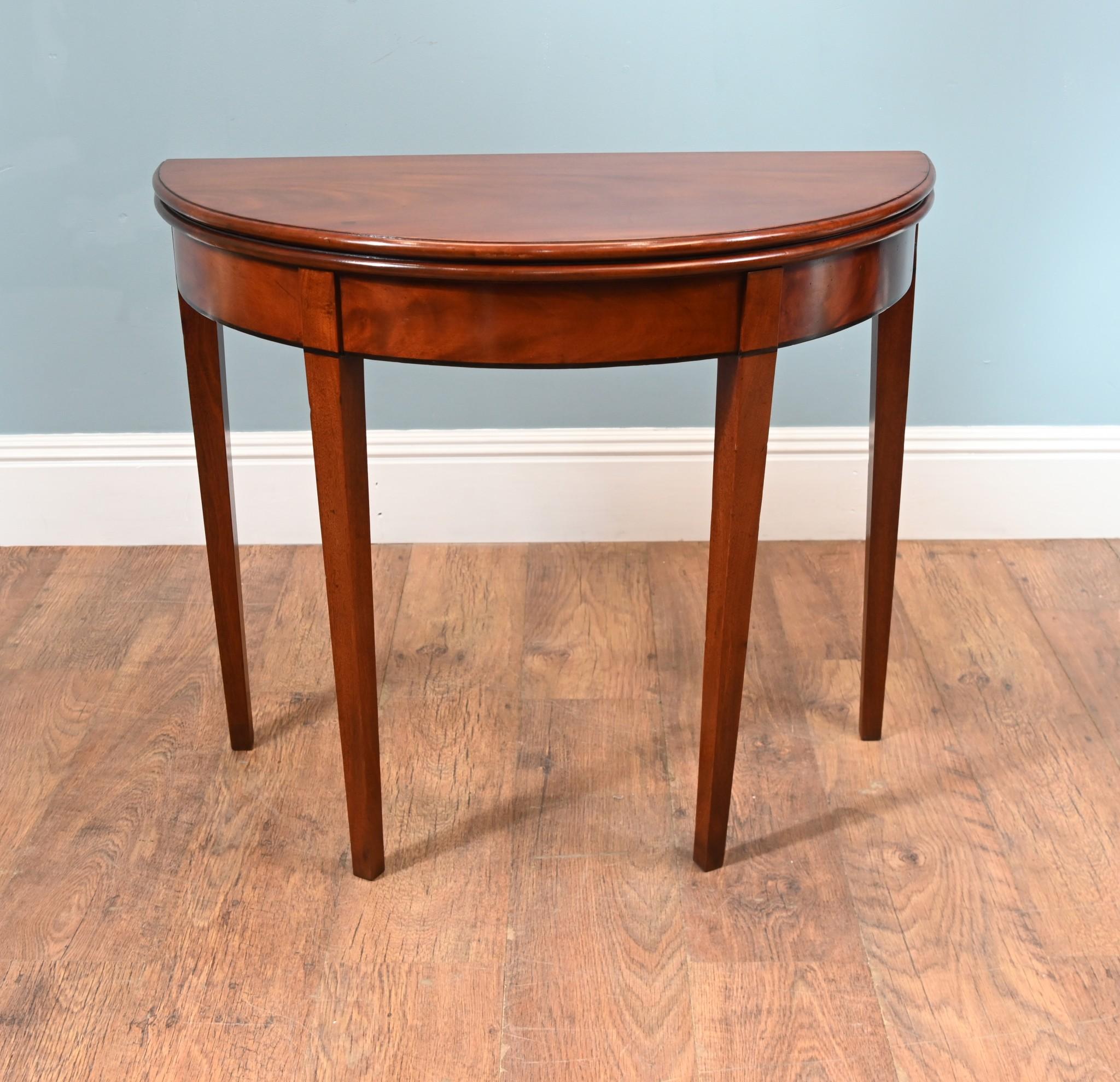 Pair Regency Console Tables Pie Crust Mahogany 1820 For Sale 3