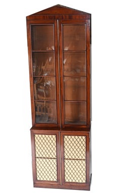 Pair Regency Library Bookcases Display Cabinets, 1820