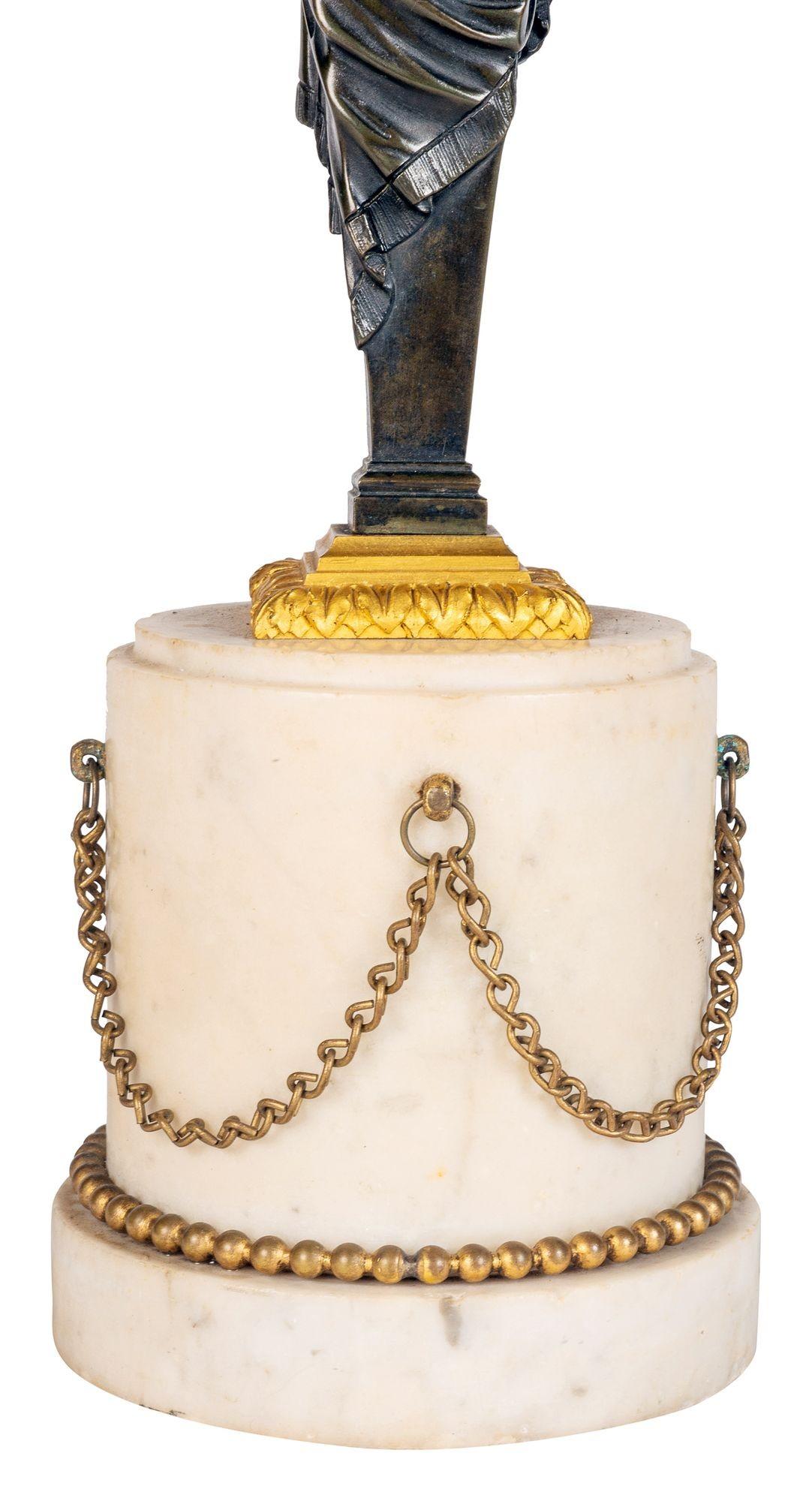 Pair Regency period bronze candelabra, circa 1820 For Sale 3
