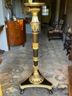 Pair Regency Period Bronzed Giltwood Torchères