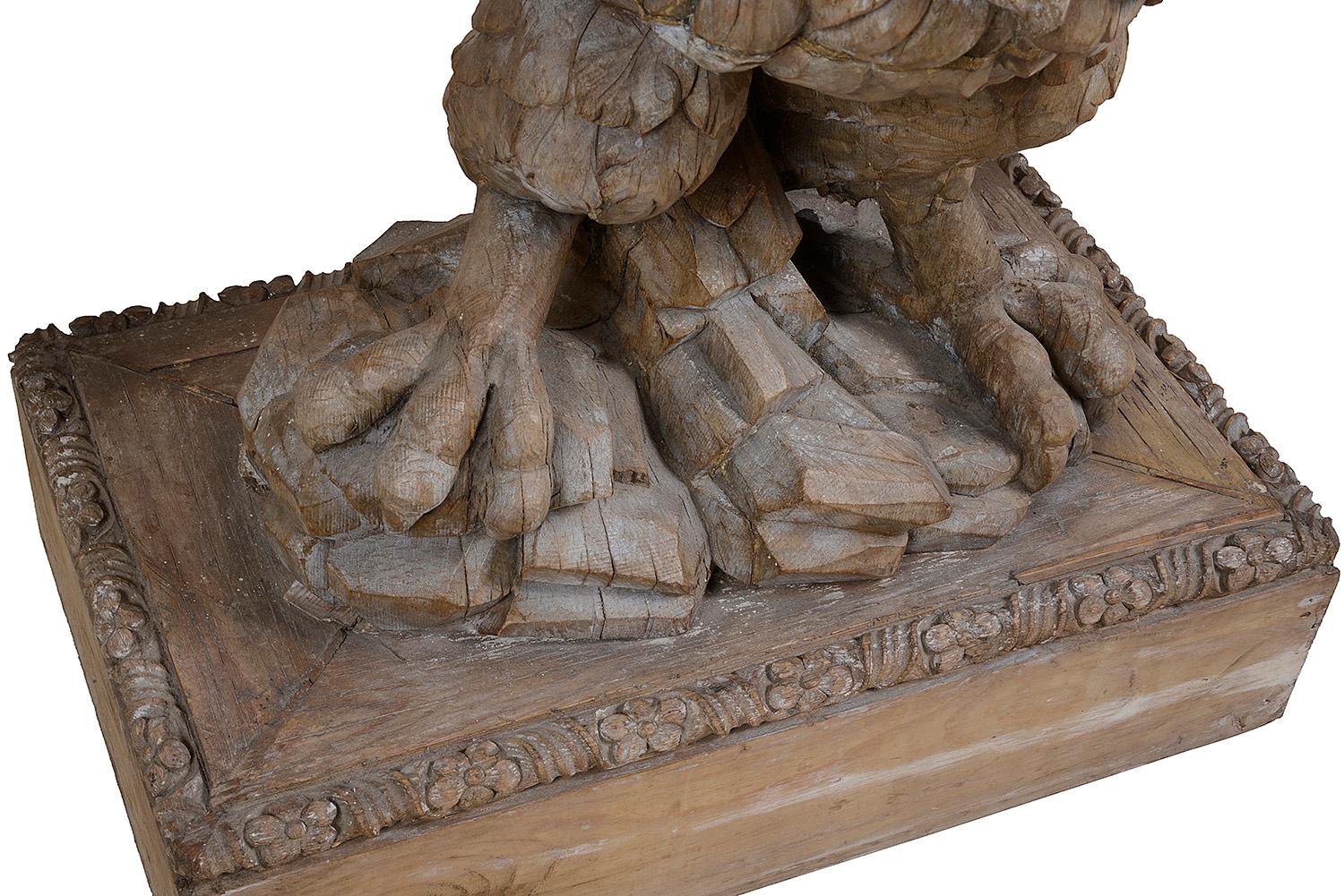 Pair of Regency Period Carved Eagle Console Tables In Good Condition In Brighton, Sussex