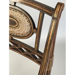 Pair of Regency Simulated Rosewood Armchairs