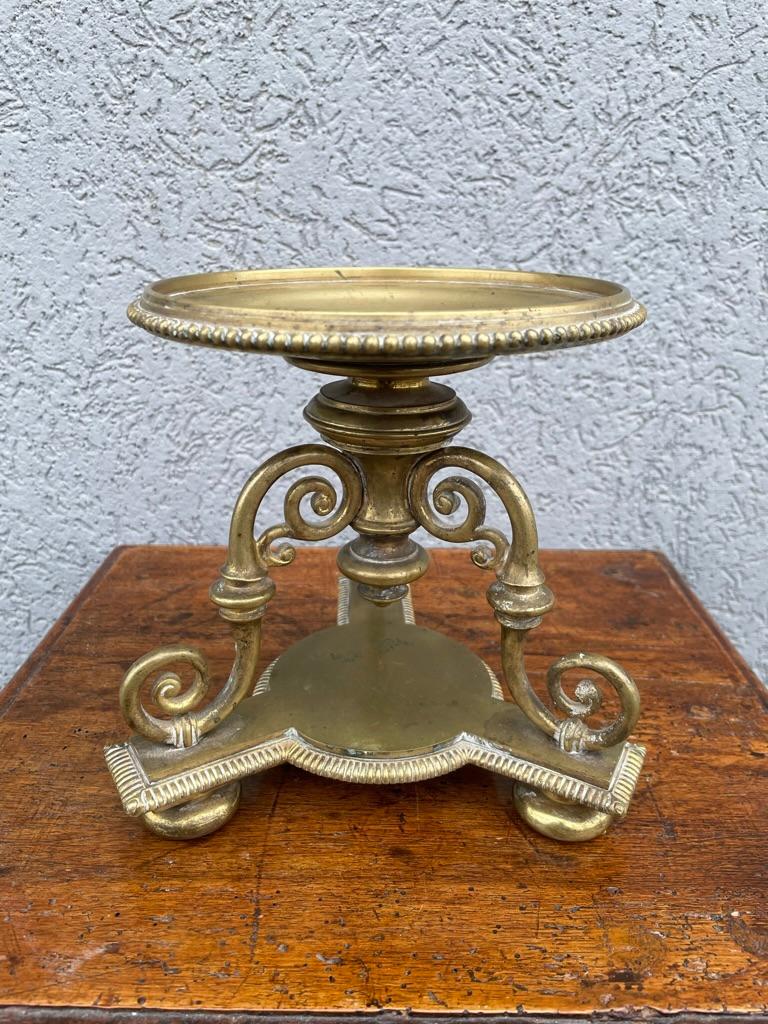 English Pair Regency Style Brass Compotes or Stands, Circa 1900 For Sale