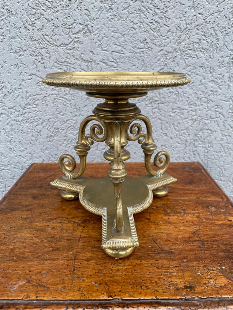Cast Pair Regency Style Brass Compotes or Stands, Circa 1900 For Sale