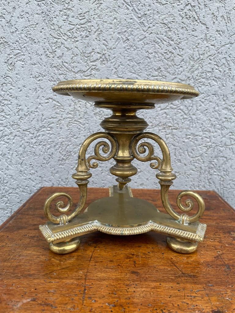 20th Century Pair Regency Style Brass Compotes or Stands, Circa 1900 For Sale