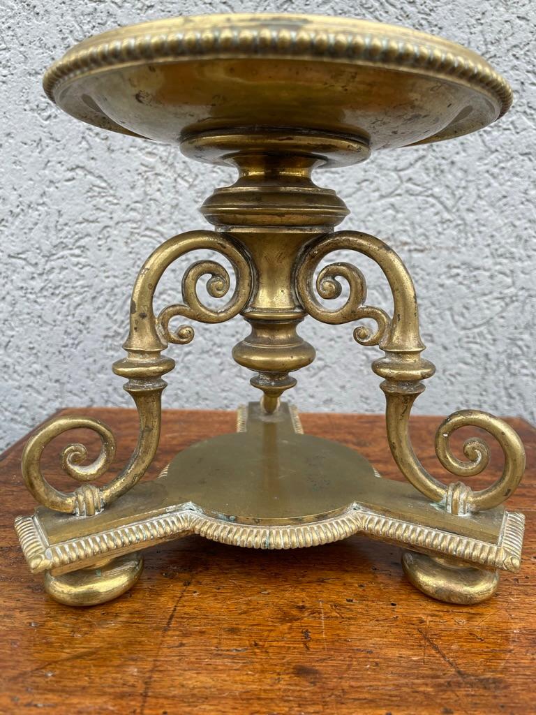 Pair Regency Style Brass Compotes or Stands, Circa 1900 For Sale 1