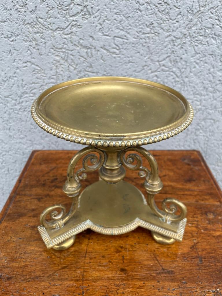 Pair Regency Style Brass Compotes or Stands, Circa 1900 For Sale 2