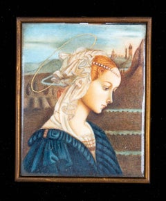 Pair Renaissance Revival Miniature Portraits