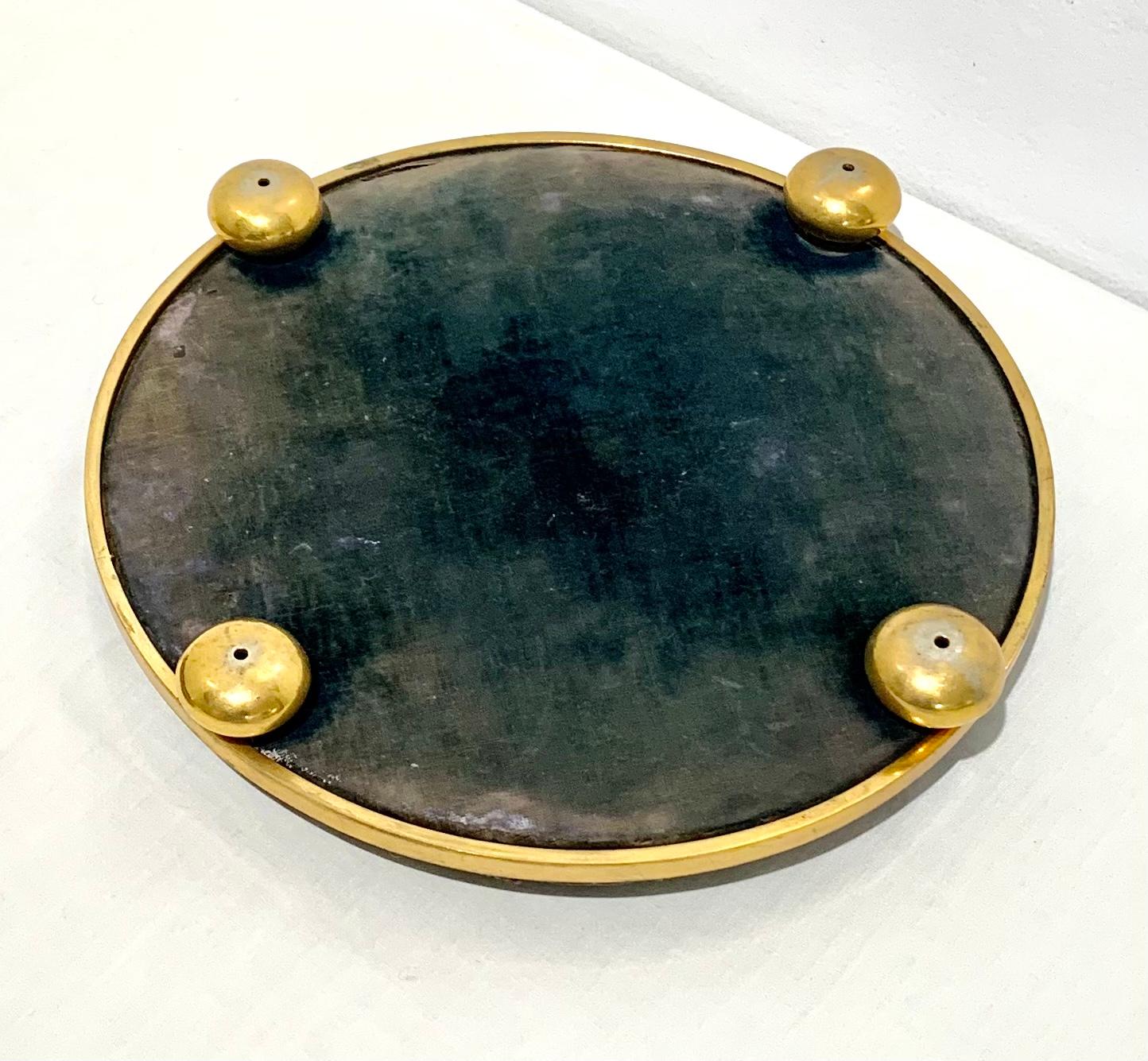 Bronze Paire de sous-verres  vin de table de style Renaissance en bronze dor et argent en vente