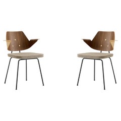 Pair RFH Armchairs - Walnut & Beech/ Hallingdal 227- by Robin Day for &Tradition