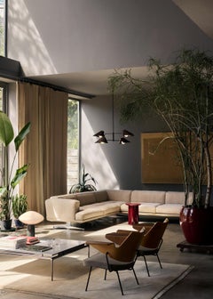 Pair RFH Lounge Chair-Walnut & Beech/Hallingdal 227-by Robin Day for &Tradition