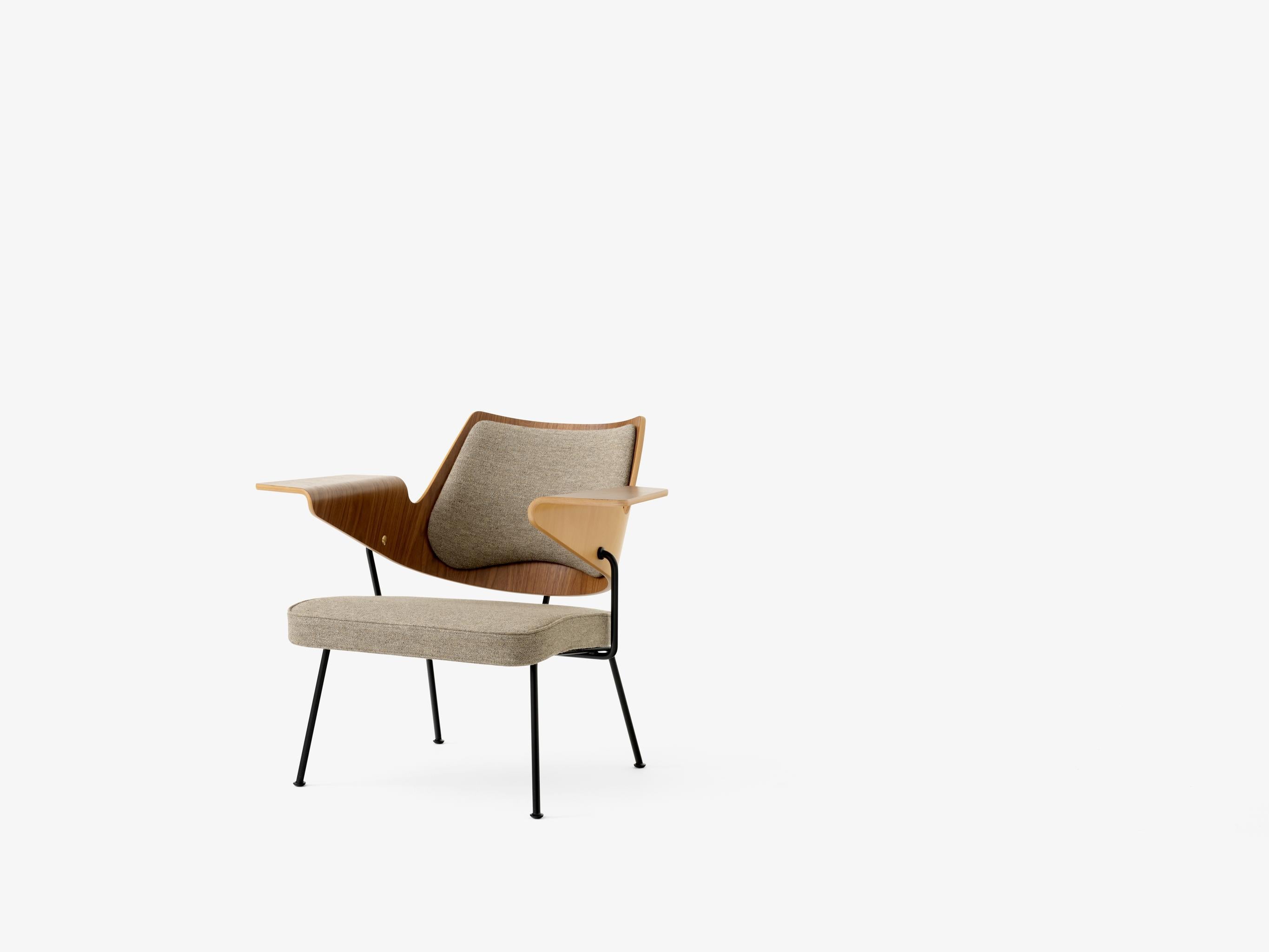 Mid-Century Modern Paire de chaises longues RFH-Walnut & Beech/Hallingdal 227 par Robin Day pour &Tradition en vente