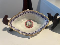 Pair, Richard Ginori Italian "Elba" Pattern Porcelain Open Sauce Boats