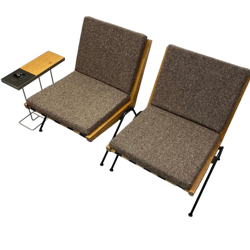 Mid-20th Century Pair Robin Day Hille Chevron Chairs circa 1959