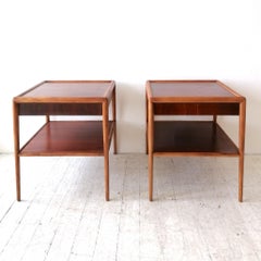 Pair Robsjohn Gibbings for Widdicomb 2 Tier Midcentury Side or End Tables, 1950s