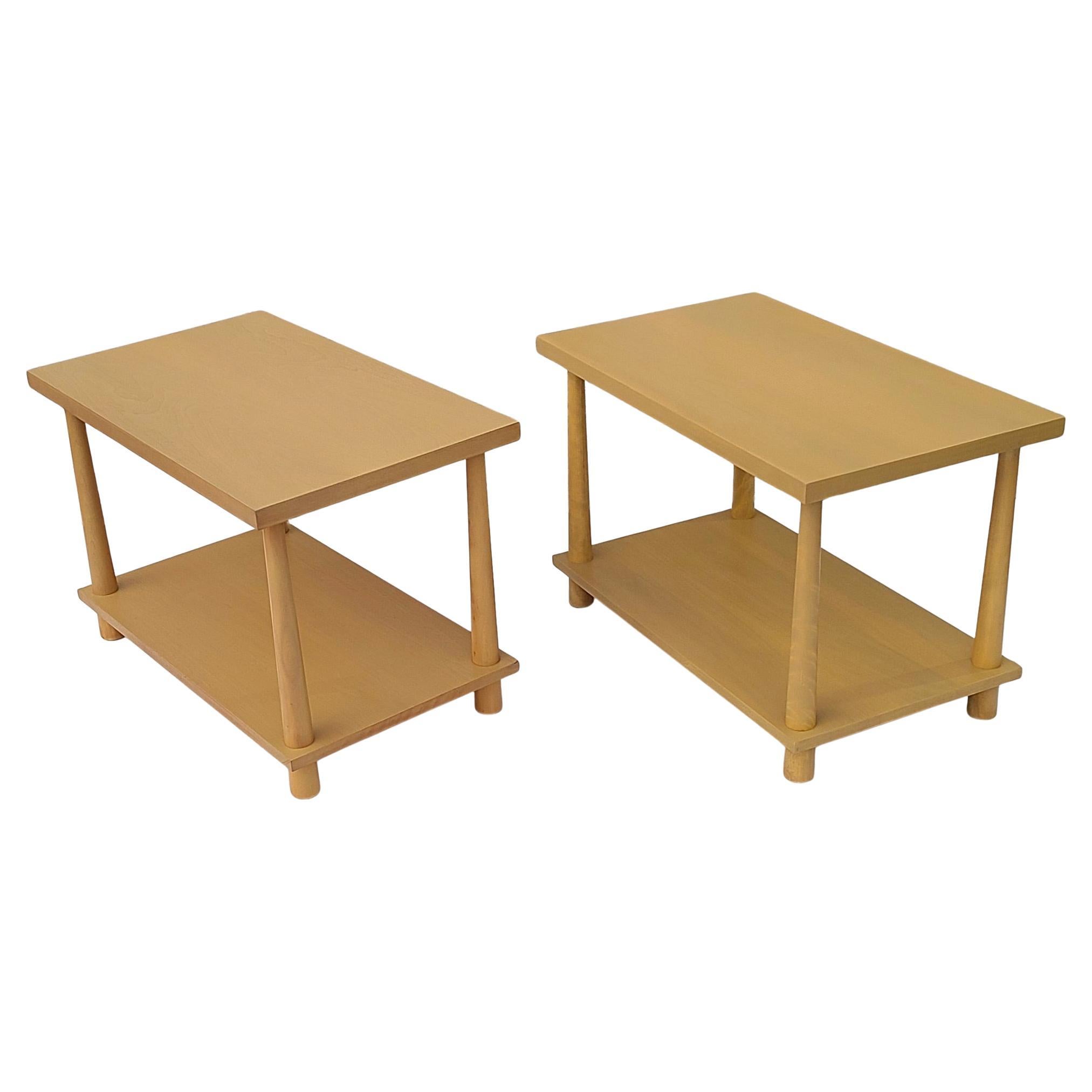 Pair Robsjohn-Gibbings for Widdicomb End Tables In Good Condition For Sale In Fraser, MI
