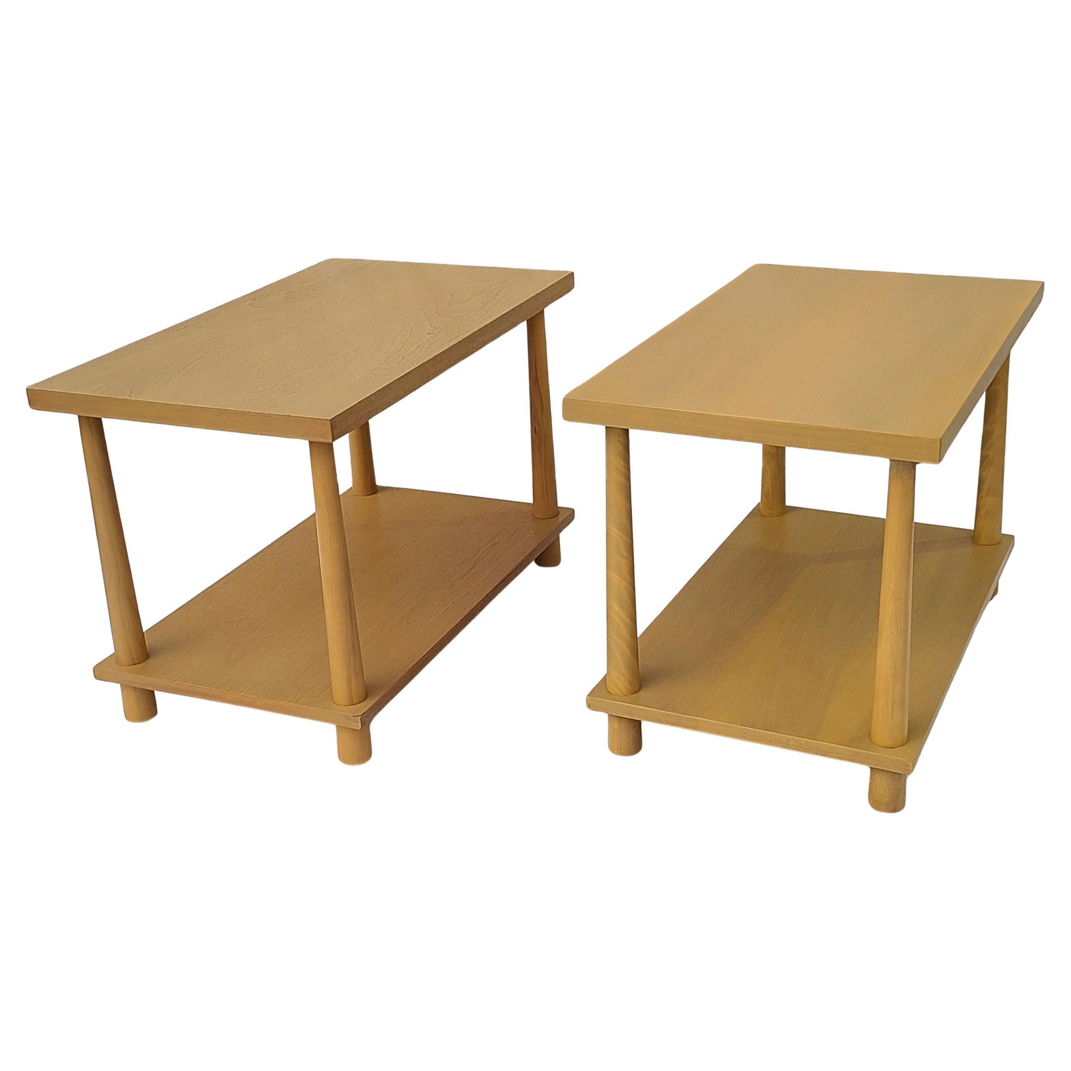 Pair Robsjohn-Gibbings for Widdicomb End Tables For Sale 1