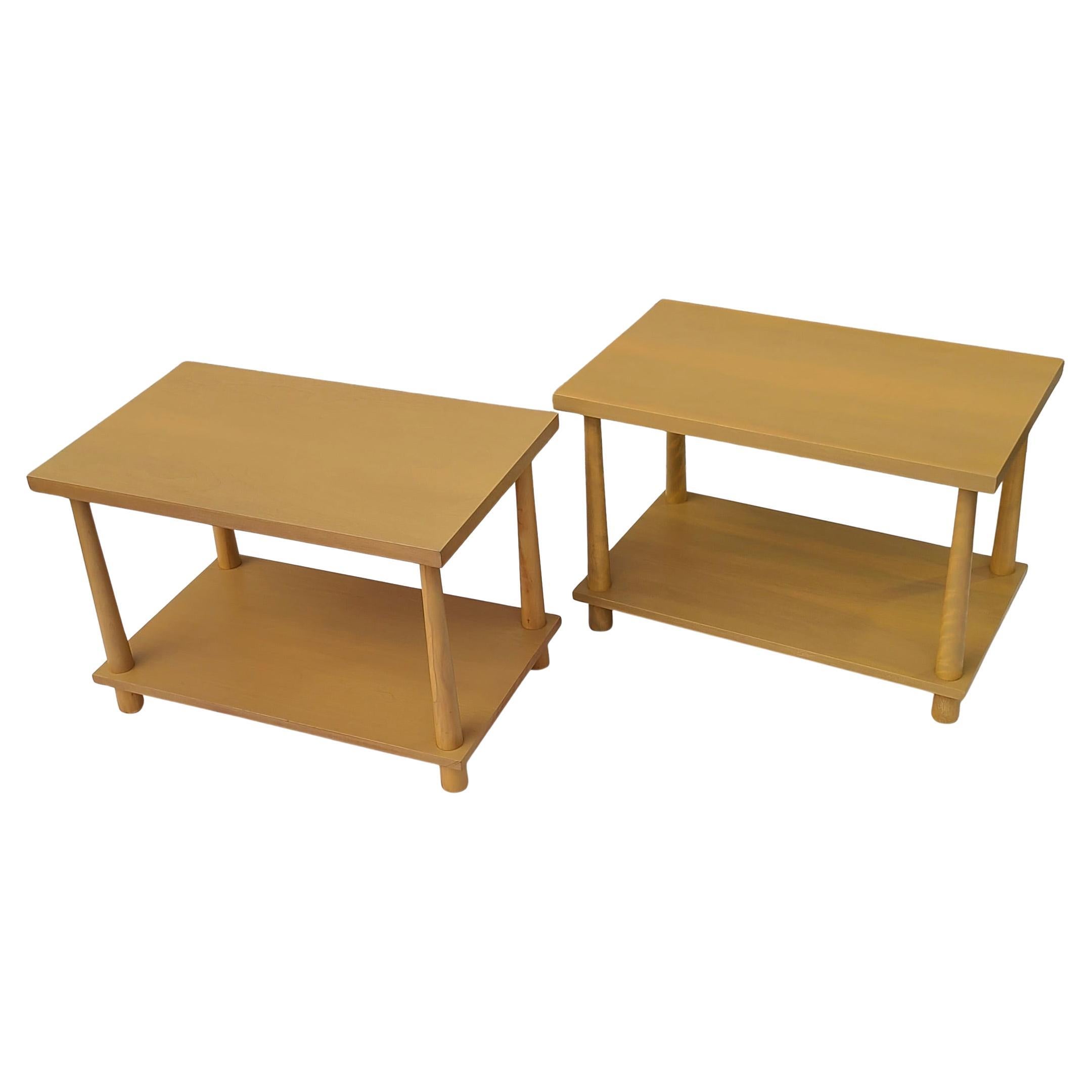 Pair Robsjohn-Gibbings for Widdicomb End Tables For Sale