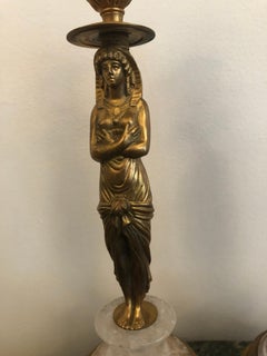 Pair Rock Crystal Candlesticks