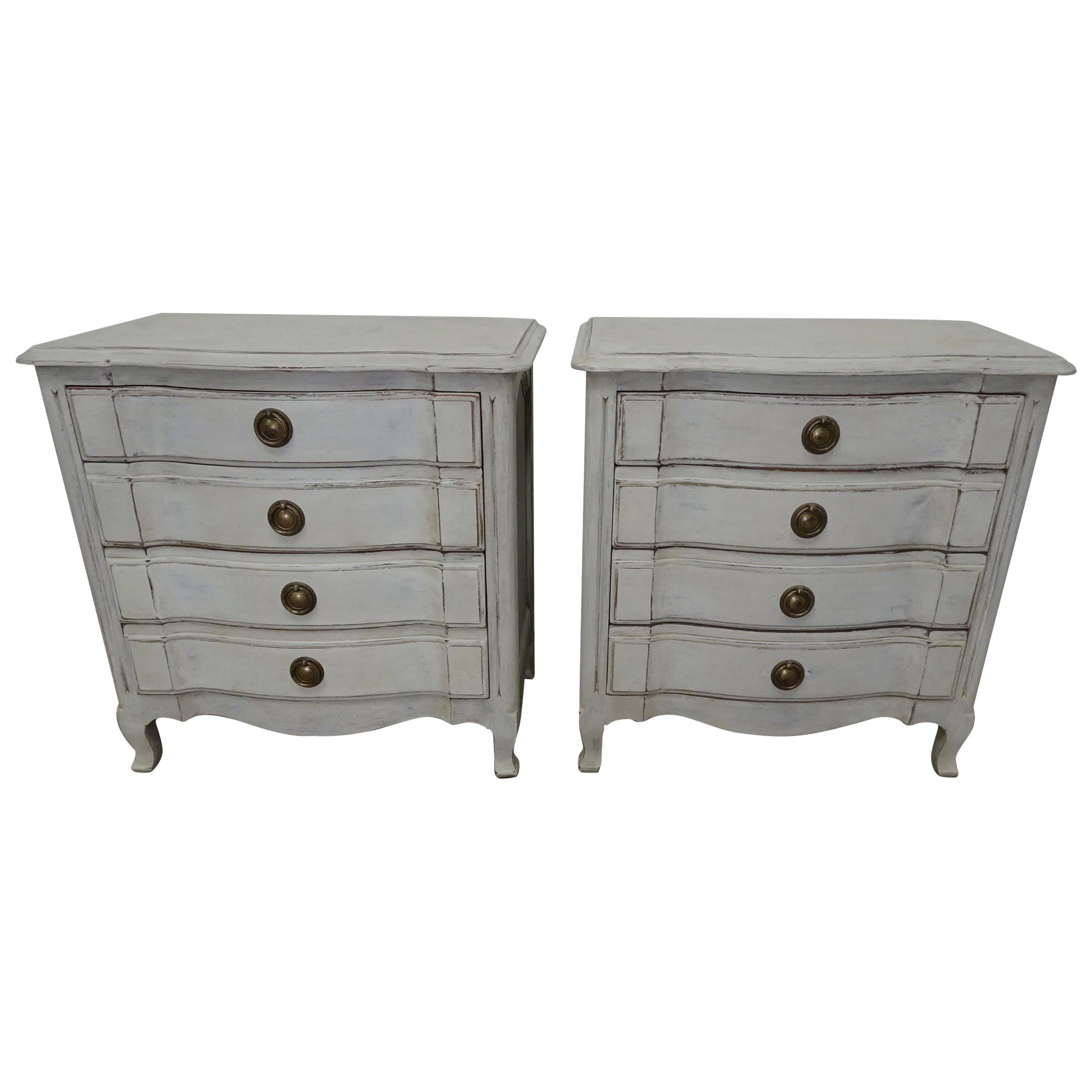 Pair of Rococo Style Nightstands