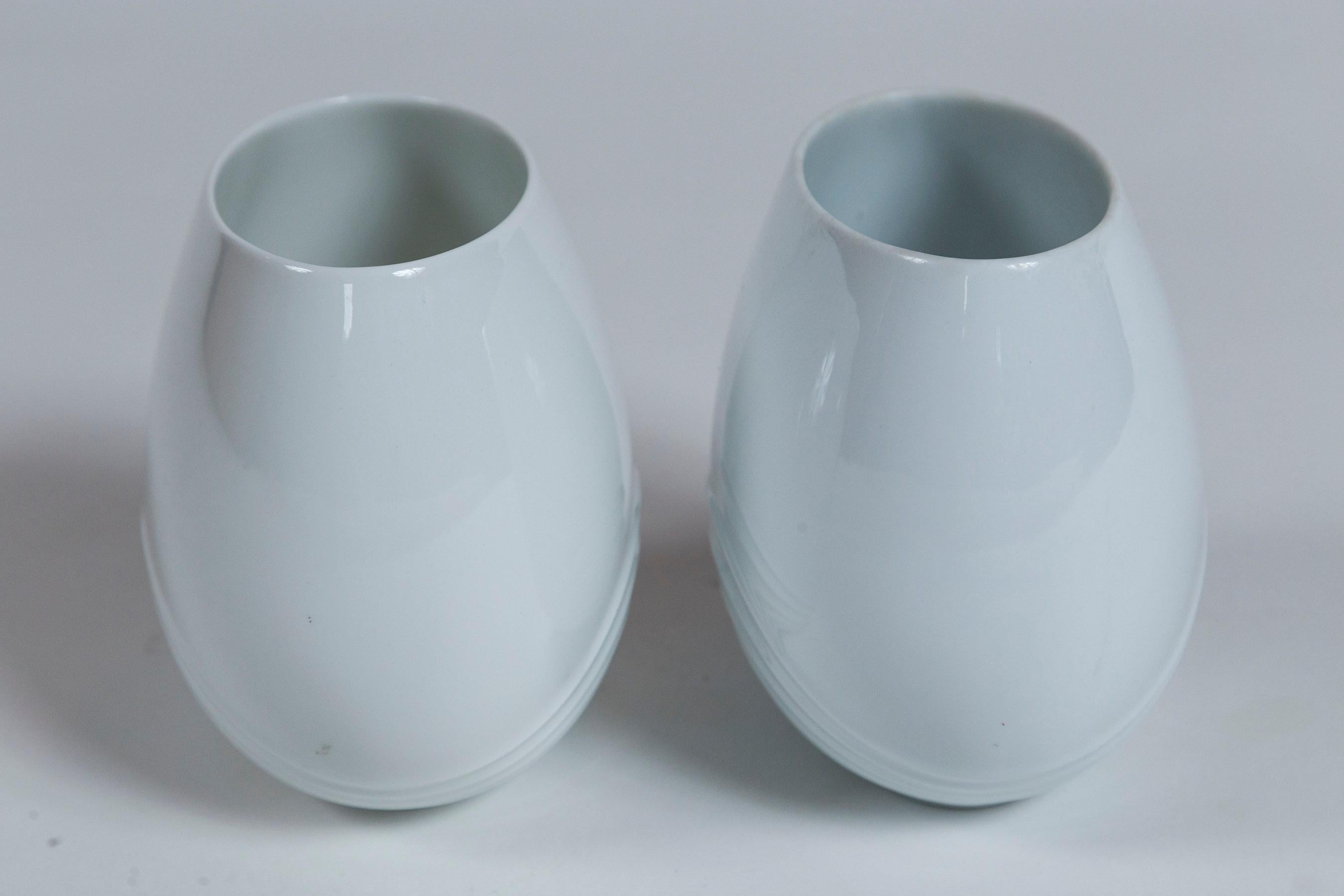 Pair Rosamonde Nairac Vases, Rosenthal, circa 1960's In Good Condition For Sale In Chappaqua, NY