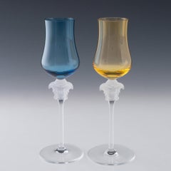 Paire de verres à grappa Rosenthal Versace Medusa Lumiere