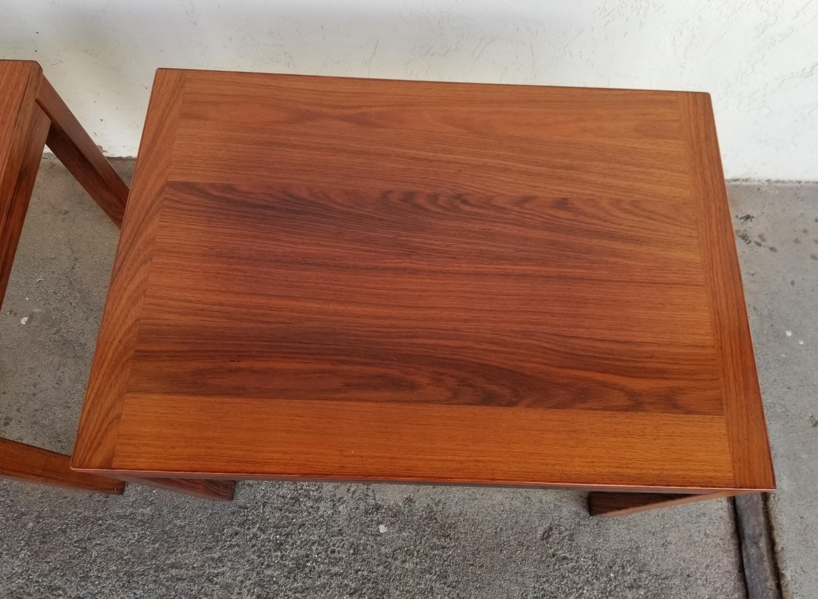 Rosewood Danish Modern Side Tables by Vejle Stole 6