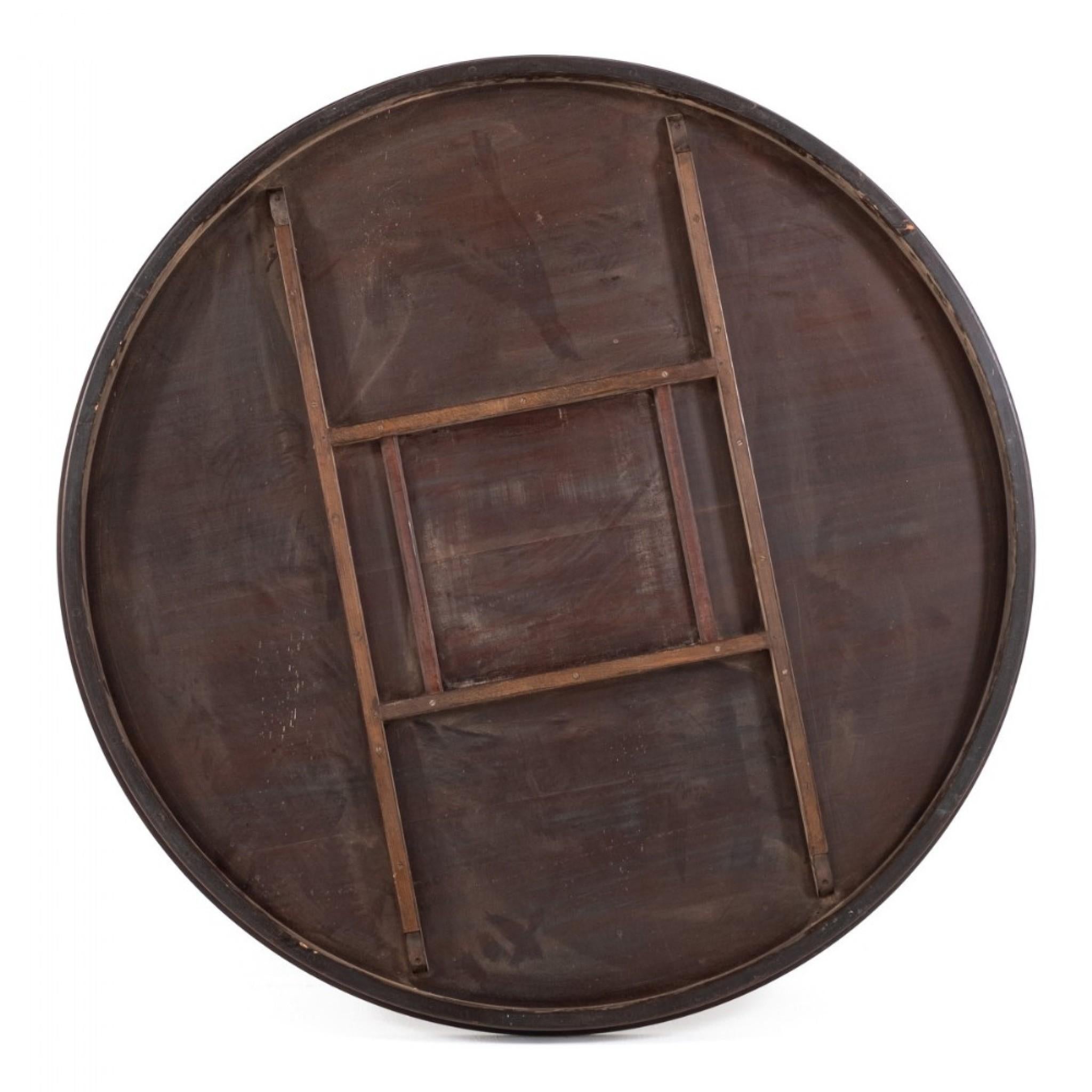 Pair Round Regency Dining Tables Mahogany For Sale 1
