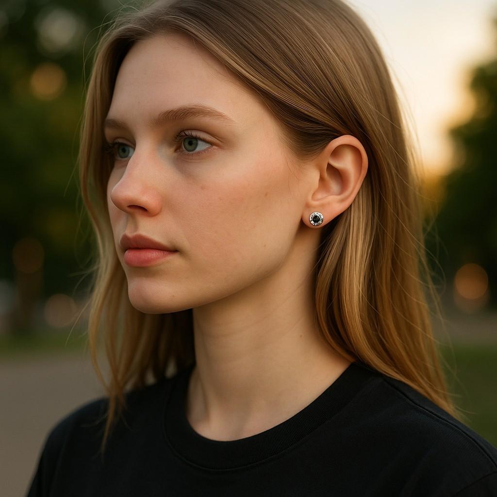 Nous vous présentons notre exquise paire de boucles d'oreilles en or blanc serties d'un saphir rond de 0,35 carat et d'un chaton festonné - un ajout éblouissant à votre collection de bijoux qui allie élégance et beauté intemporelle.
Pierre précieuse