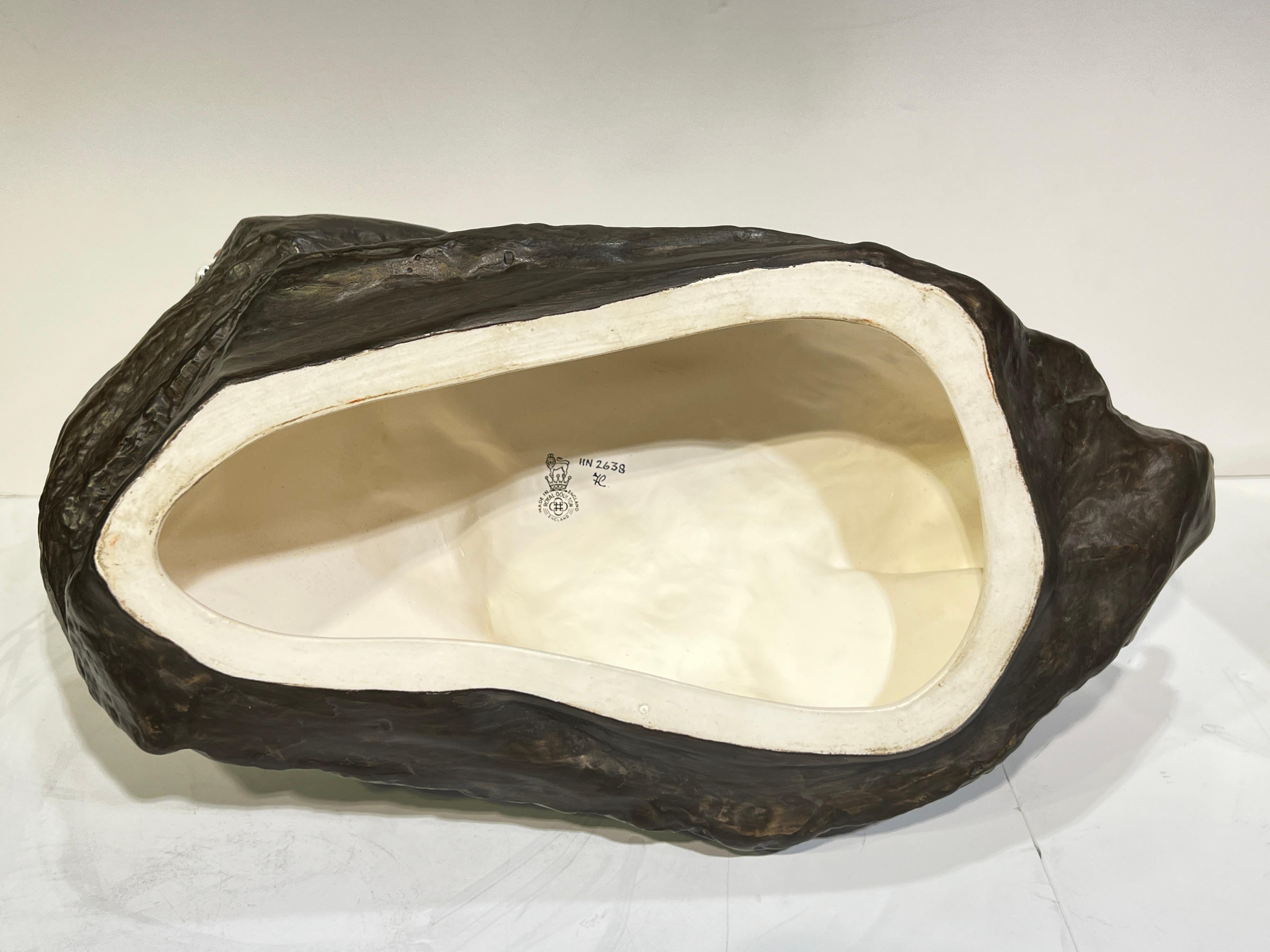 Pair Royal Doulton Glazed Porcelain Leopards im Angebot 2