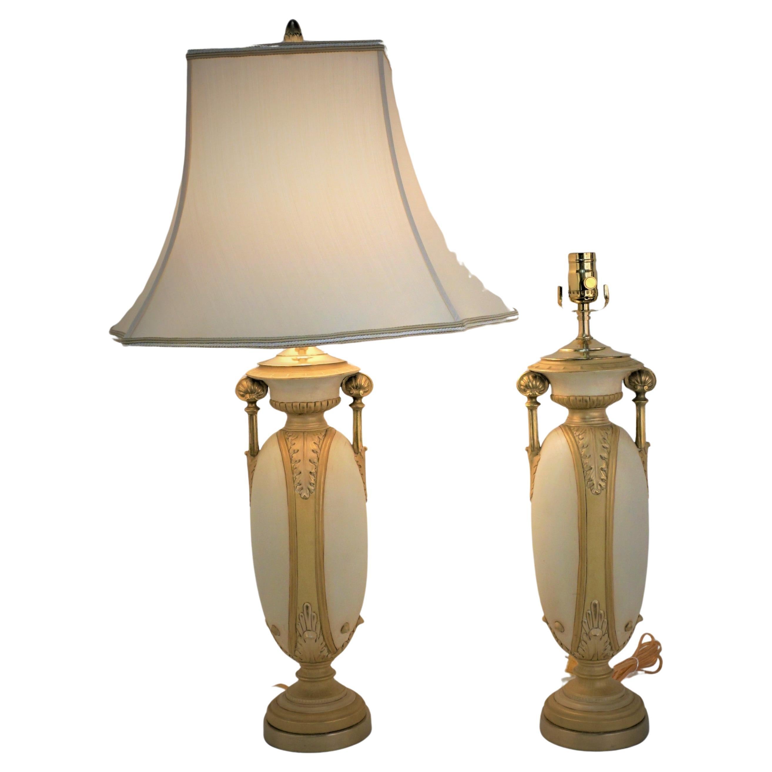 Pair Royal Dux Classic Vases Mounted as Table Lamps