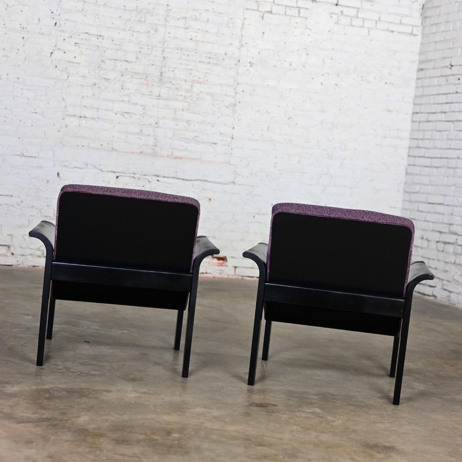 Pair Rudd Intl Danish Oak Lounge Chairs by Thygesen & Sorensen for Magnus Olesen 7