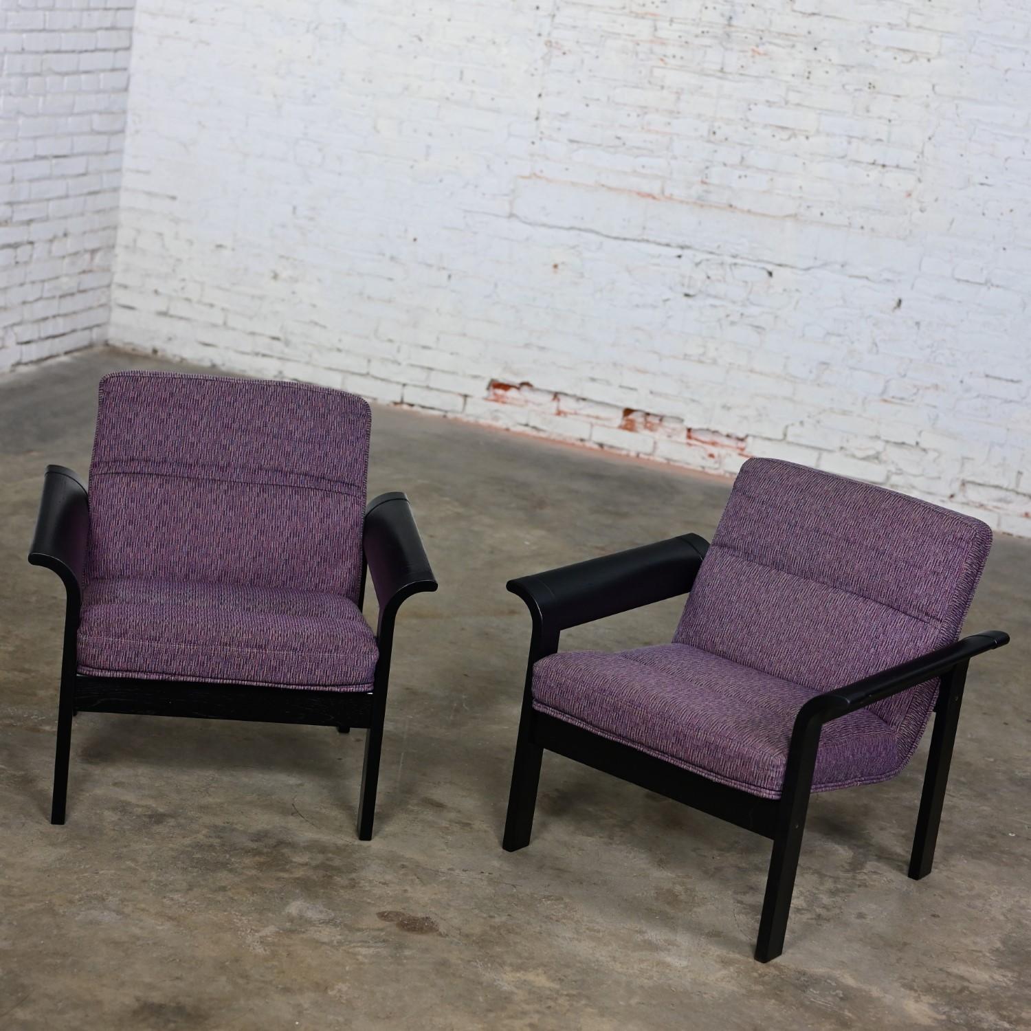 Pair Rudd Intl Danish Oak Lounge Chairs by Thygesen & Sorensen for Magnus Olesen For Sale 7