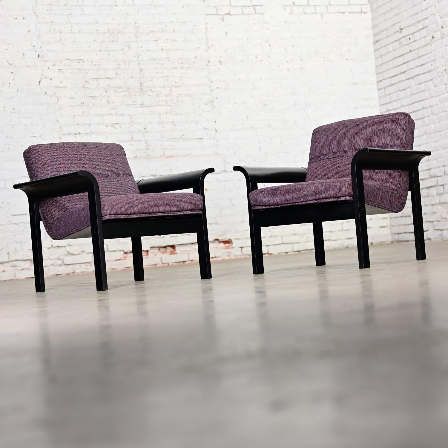 Pair Rudd Intl Danish Oak Lounge Chairs by Thygesen & Sorensen for Magnus Olesen For Sale 8