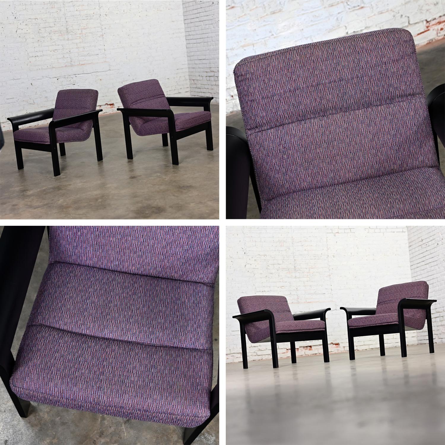 Pair Rudd Intl Danish Oak Lounge Chairs by Thygesen & Sorensen for Magnus Olesen 9