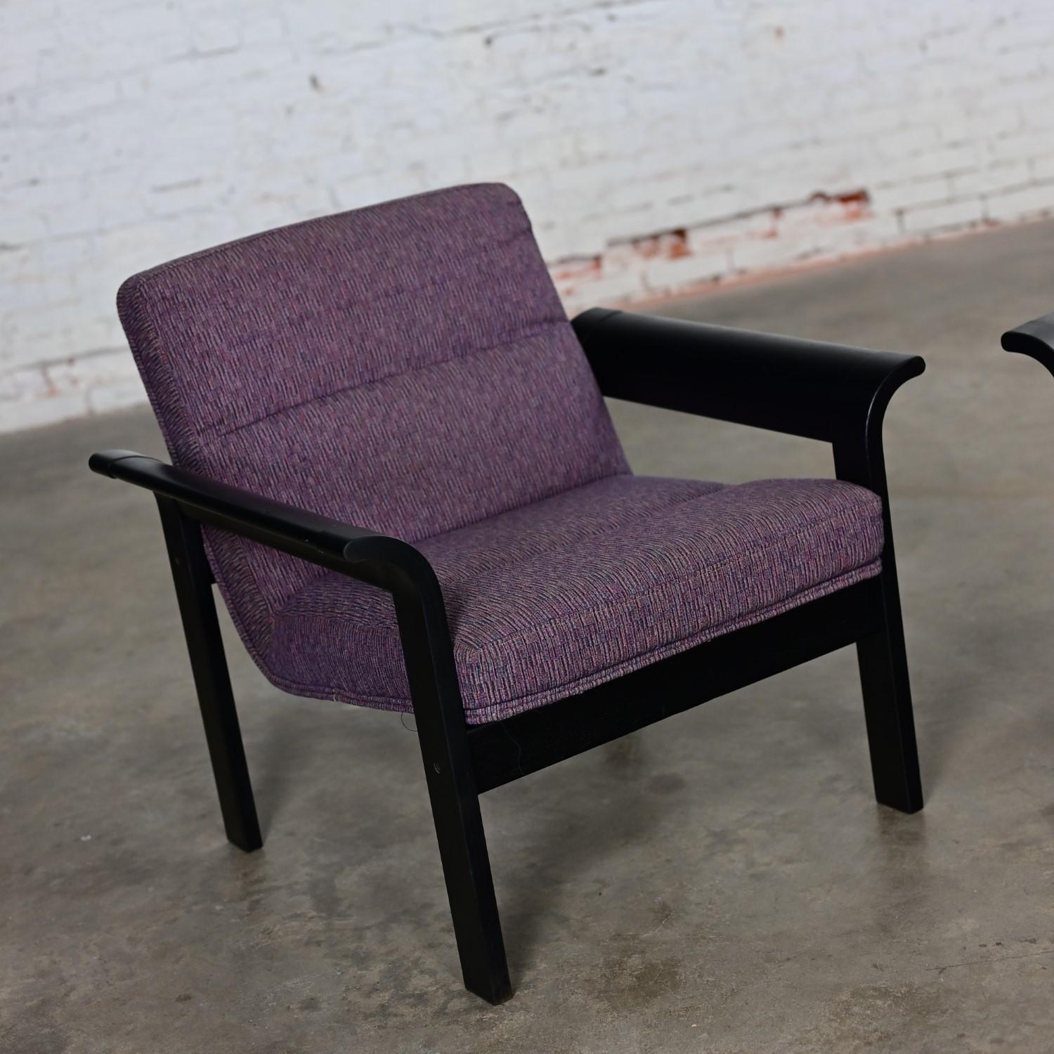 Pair Rudd Intl Danish Oak Lounge Chairs by Thygesen & Sorensen for Magnus Olesen For Sale 10