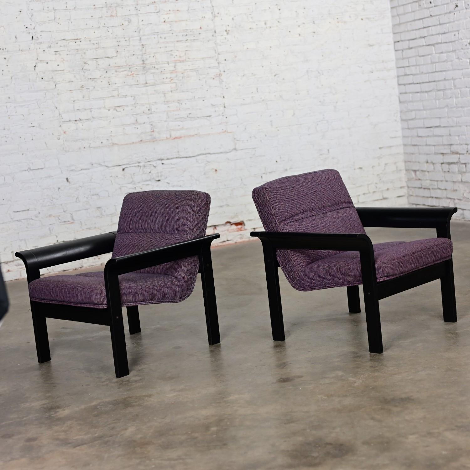 Pair Rudd Intl Danish Oak Lounge Chairs by Thygesen & Sorensen for Magnus Olesen For Sale 11
