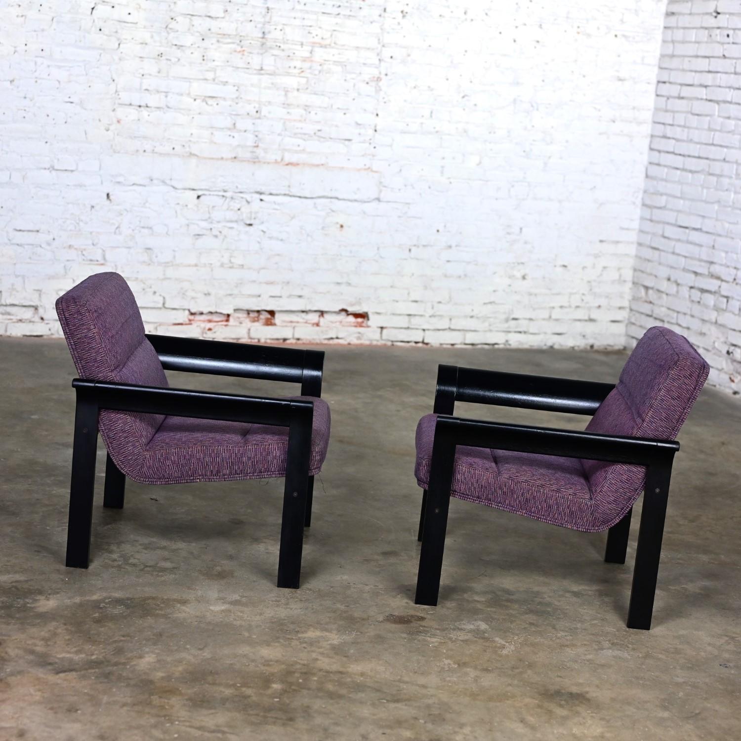 Pair Rudd Intl Danish Oak Lounge Chairs by Thygesen & Sorensen for Magnus Olesen 2