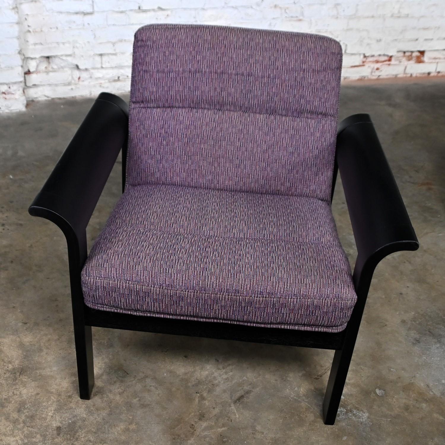 Pair Rudd Intl Danish Oak Lounge Chairs by Thygesen & Sorensen for Magnus Olesen For Sale 2