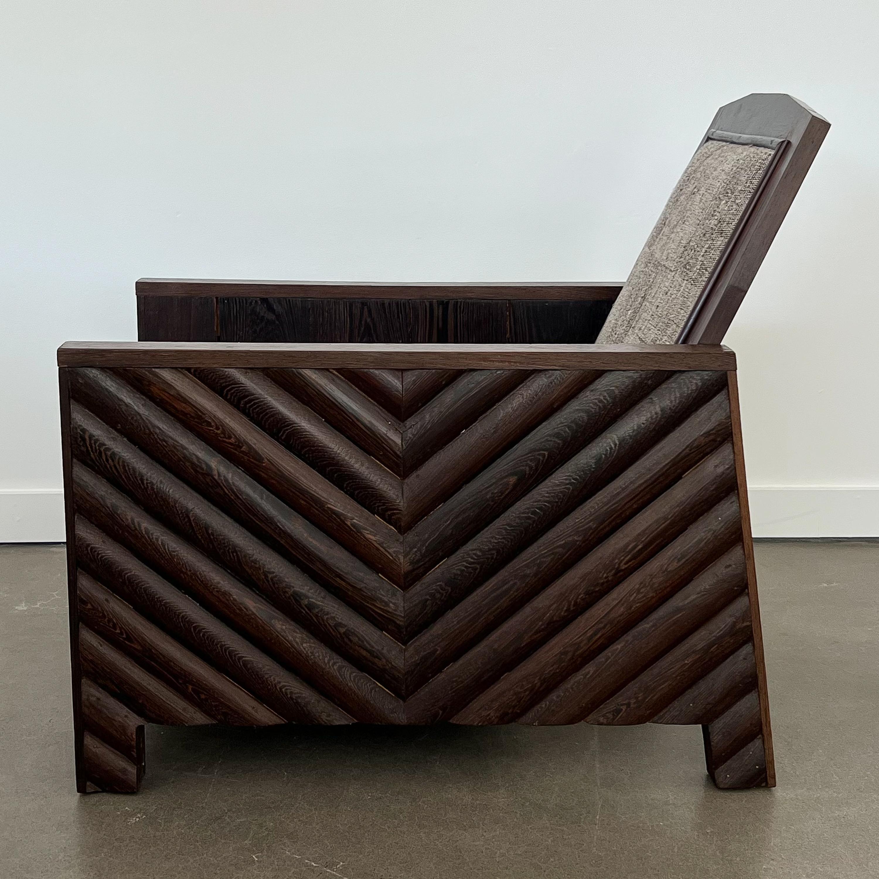 Paire de fauteuils club modernistes scandinaves en wengé massif des années 1920 en vente 4