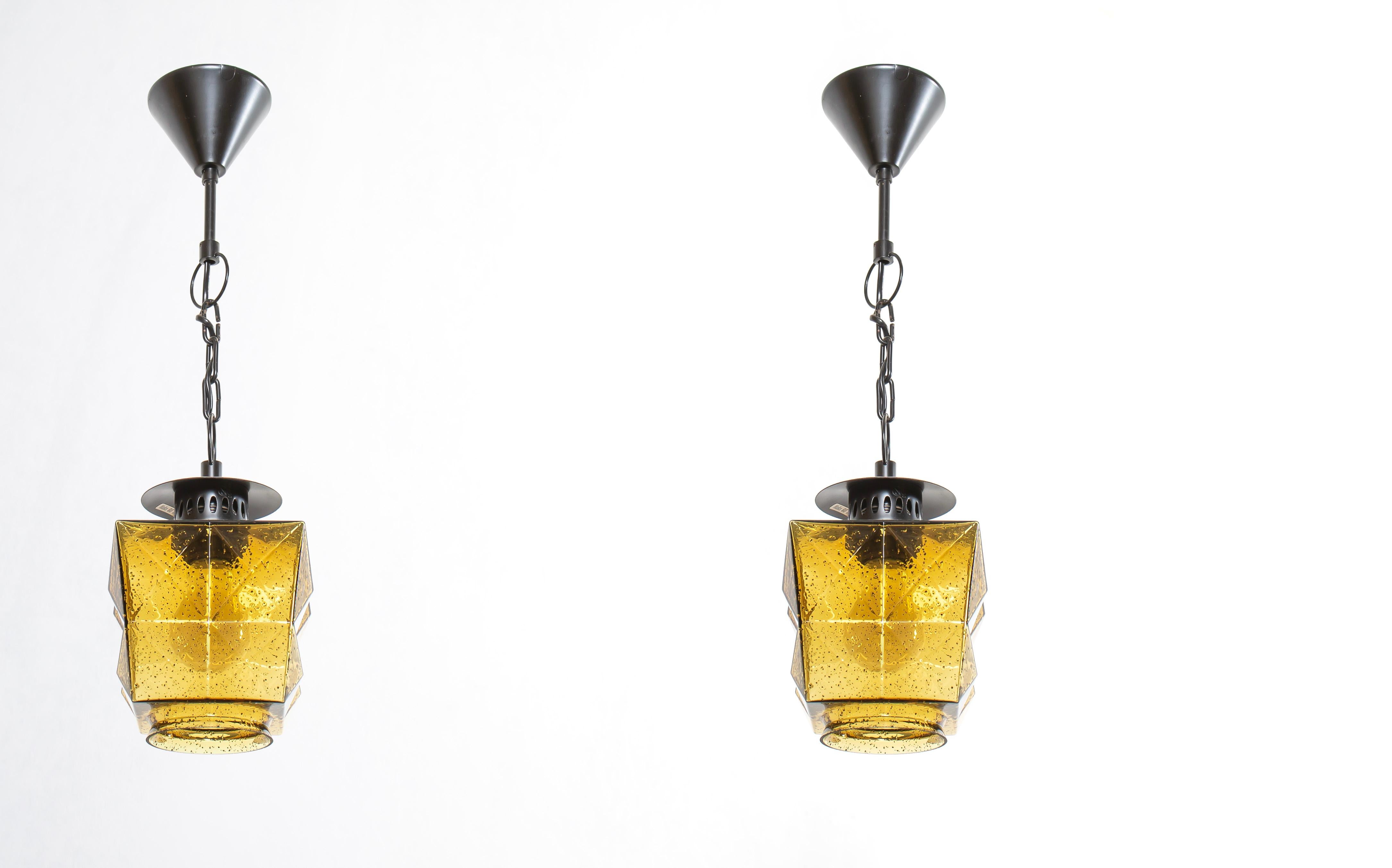 Mid-20th Century Pair Scandinavian Ceiling Lights, Norway, 1960s For Sale