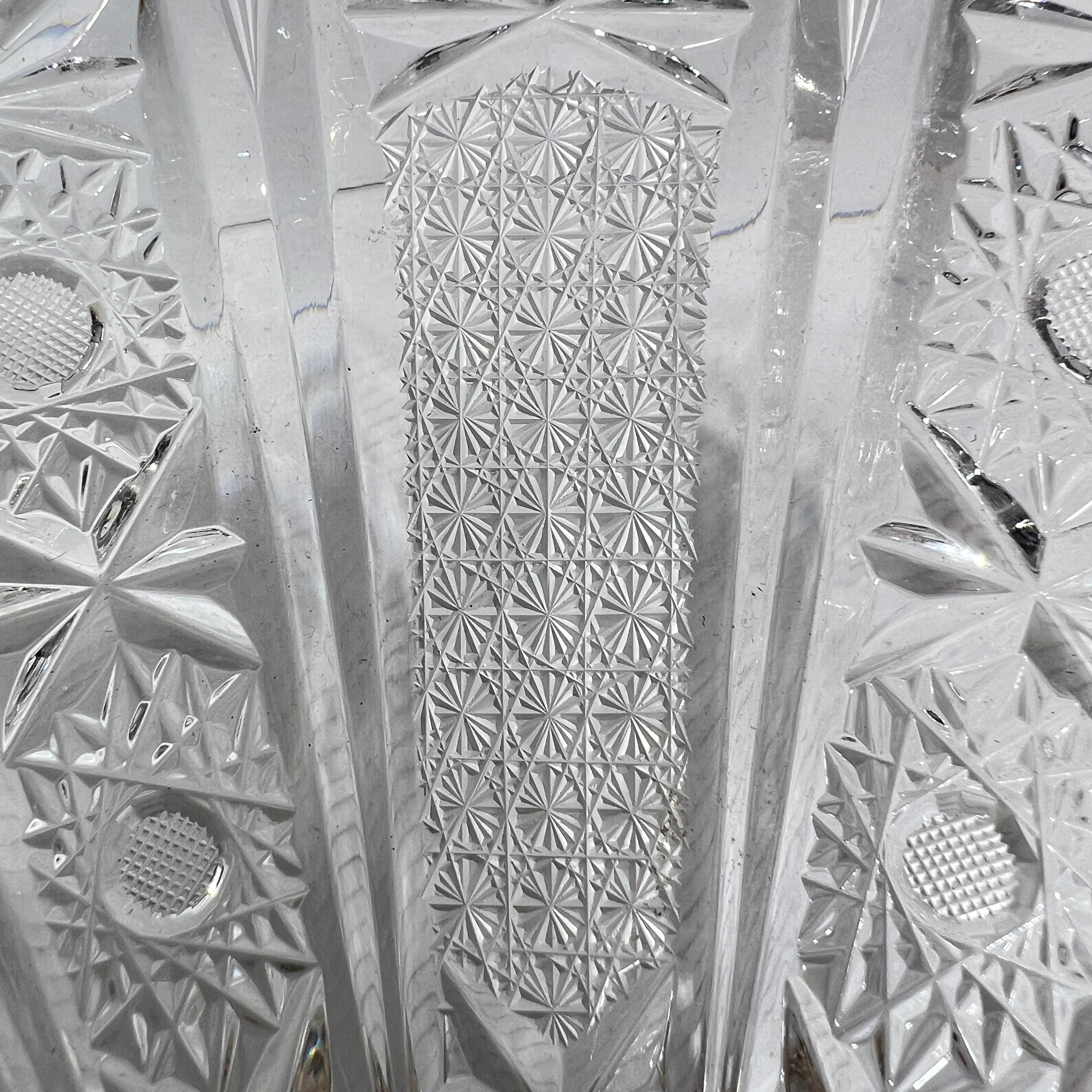 Paire de Tazza scandinaves en verre taillé et argent en vente 8