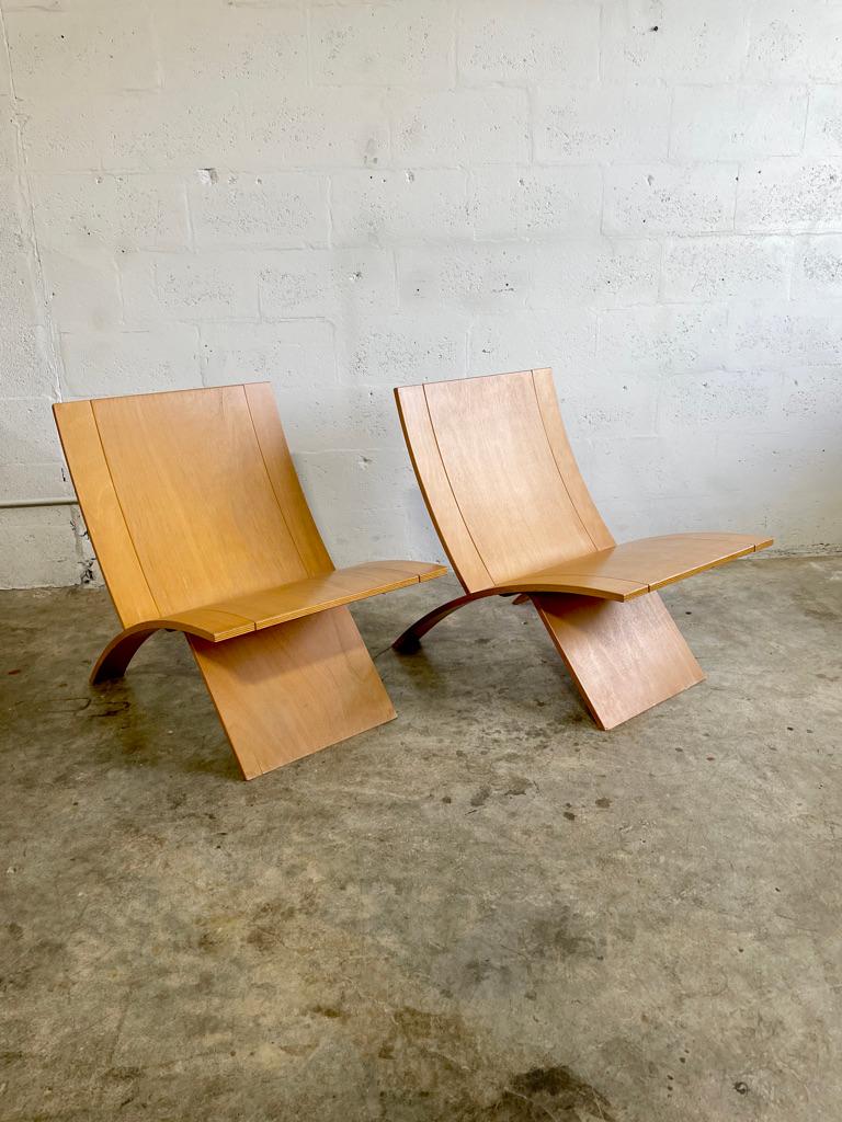 Pareja de sillas modernas escandinavas Jens Nielson 