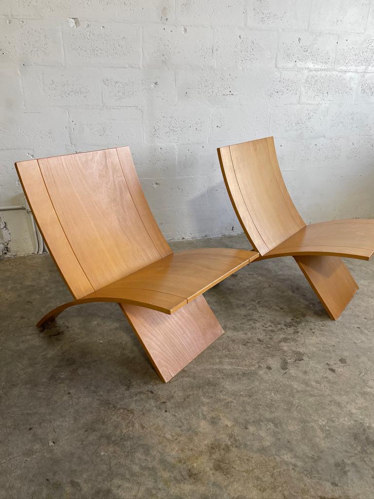 Pareja de sillas modernas escandinavas Jens Nielson 