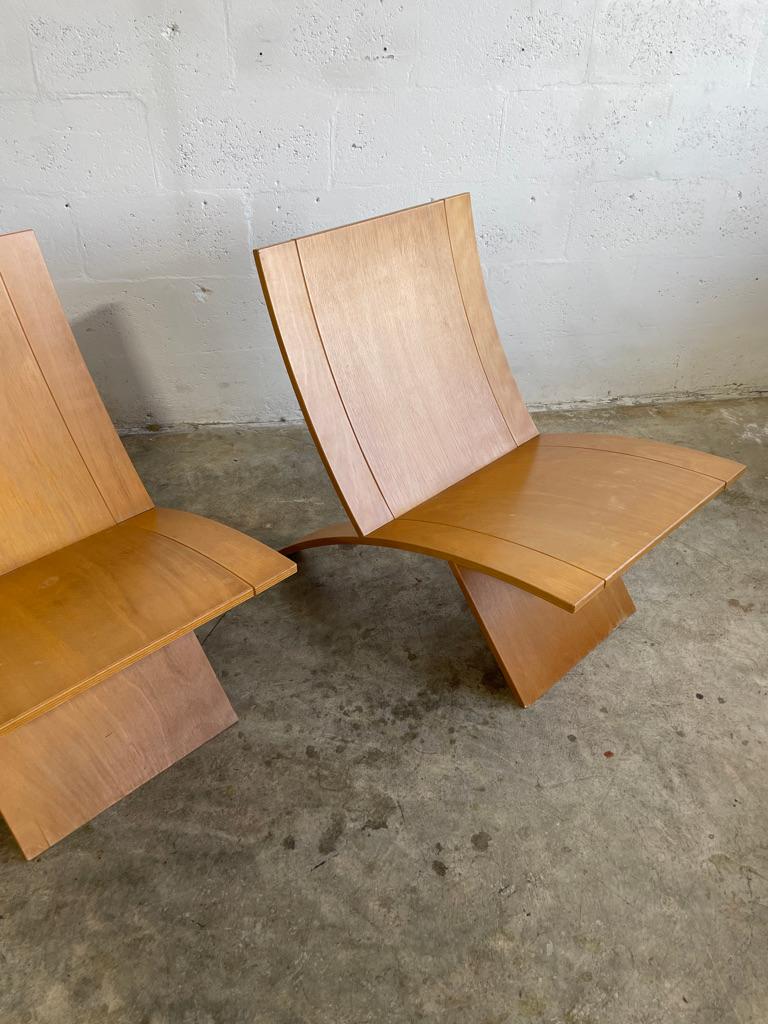 Pareja de sillas modernas escandinavas Jens Nielson 