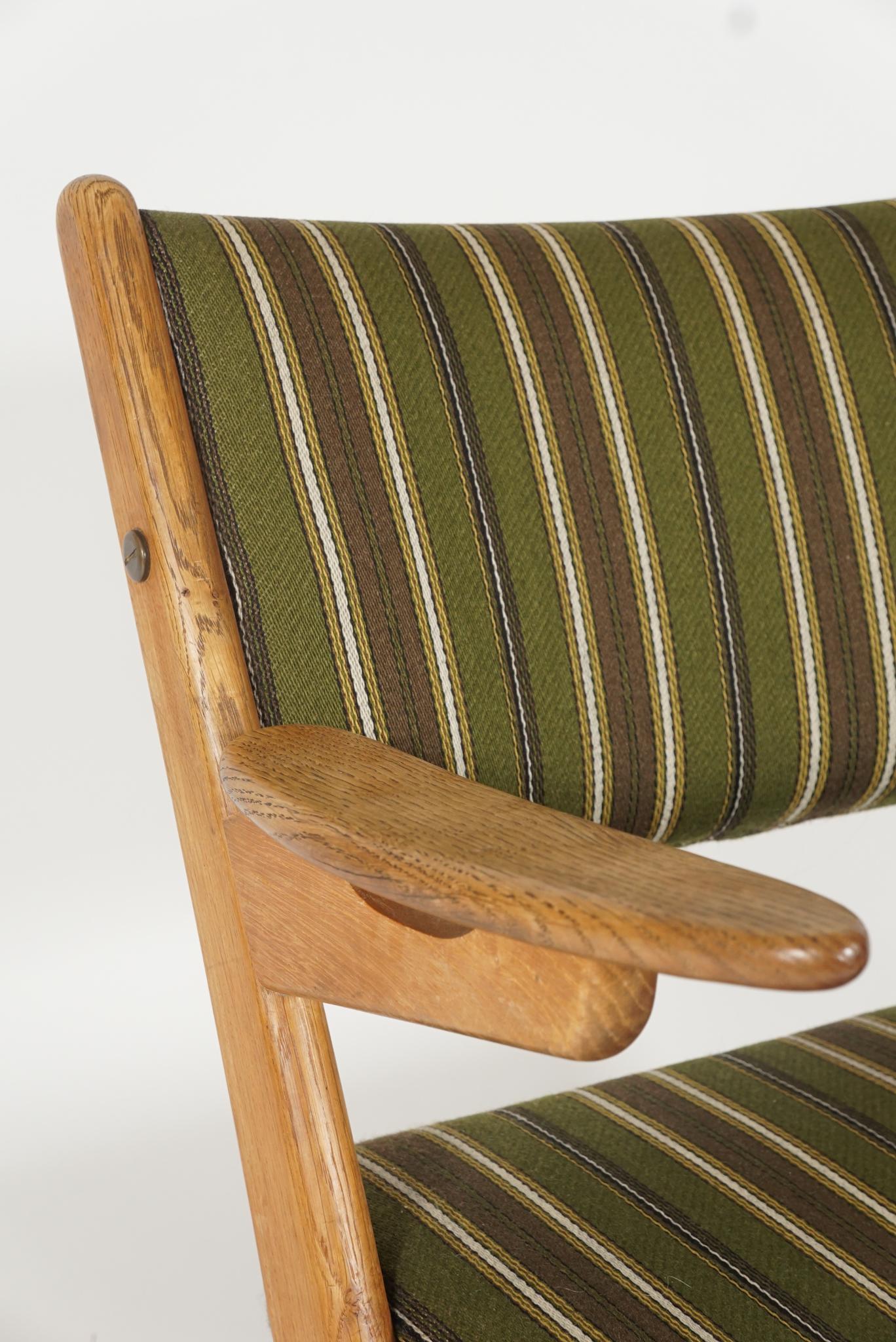 Scandinavian Modern Scissor or Sawbuck Armchairs, Pair 2